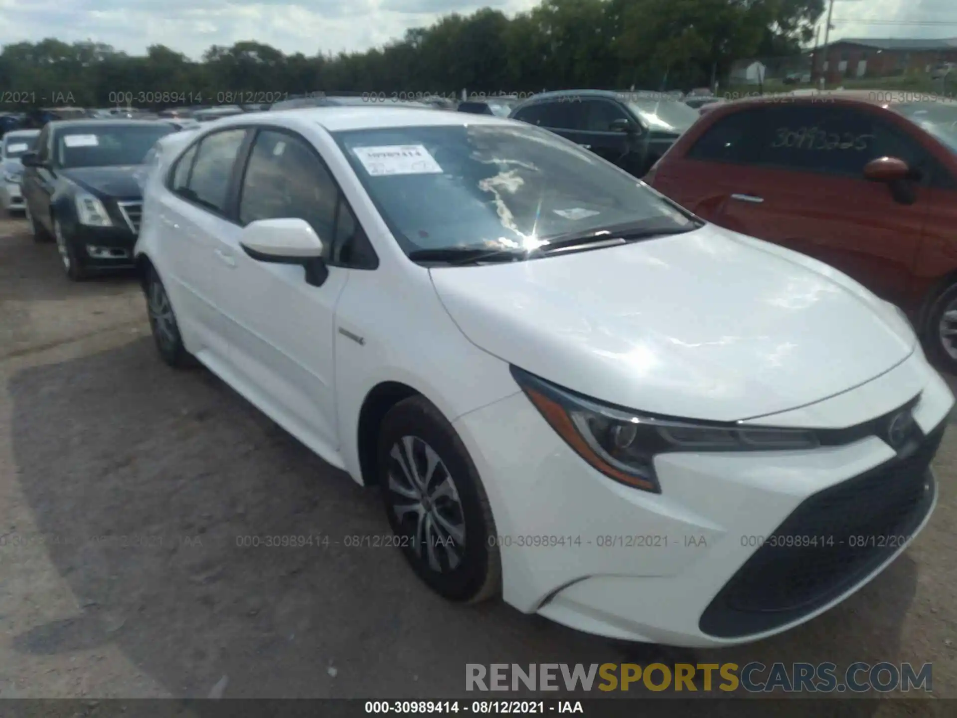 1 Photograph of a damaged car JTDEAMDE8MJ001719 TOYOTA COROLLA 2021