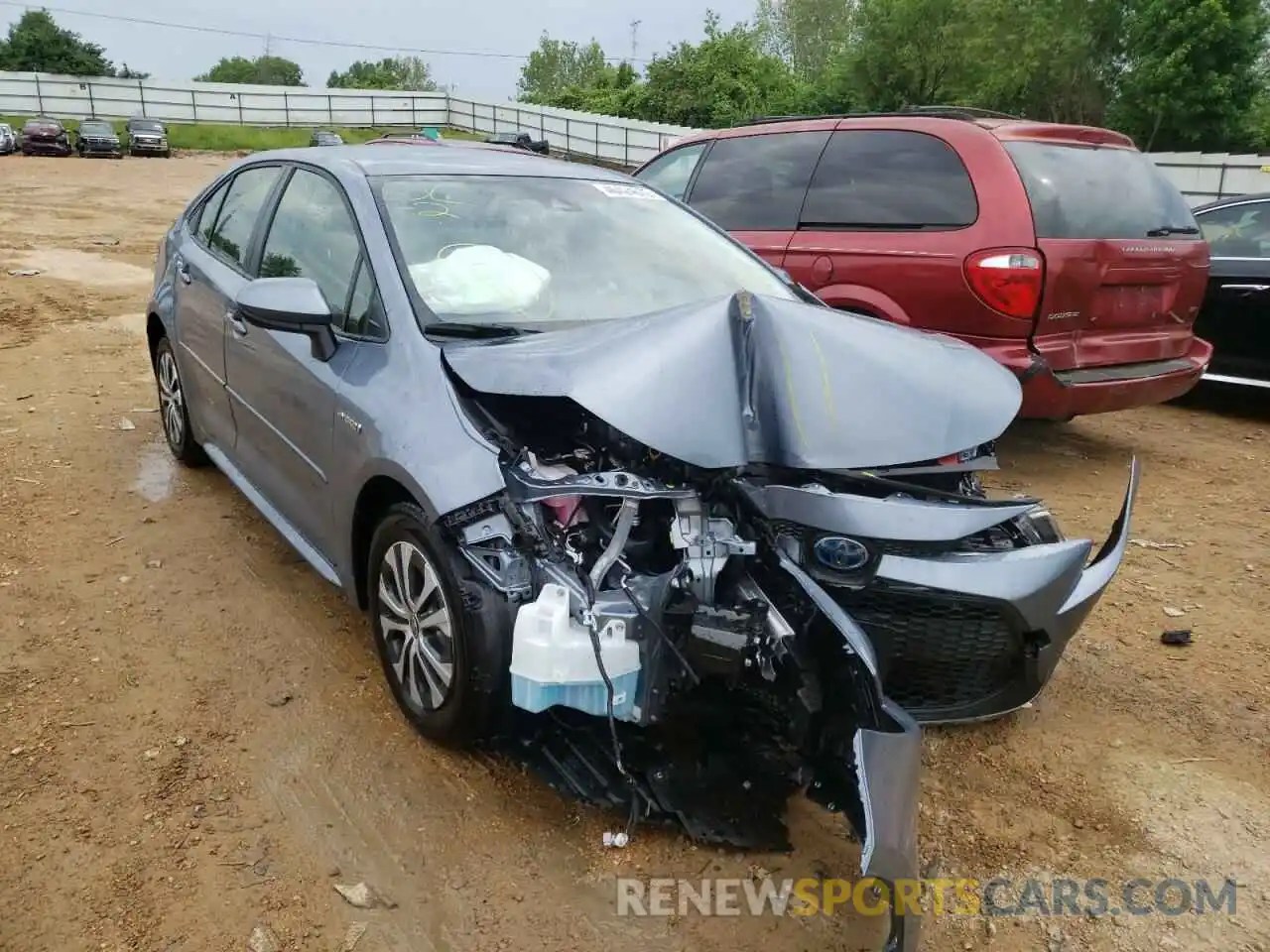 9 Photograph of a damaged car JTDEAMDE8MJ002627 TOYOTA COROLLA 2021