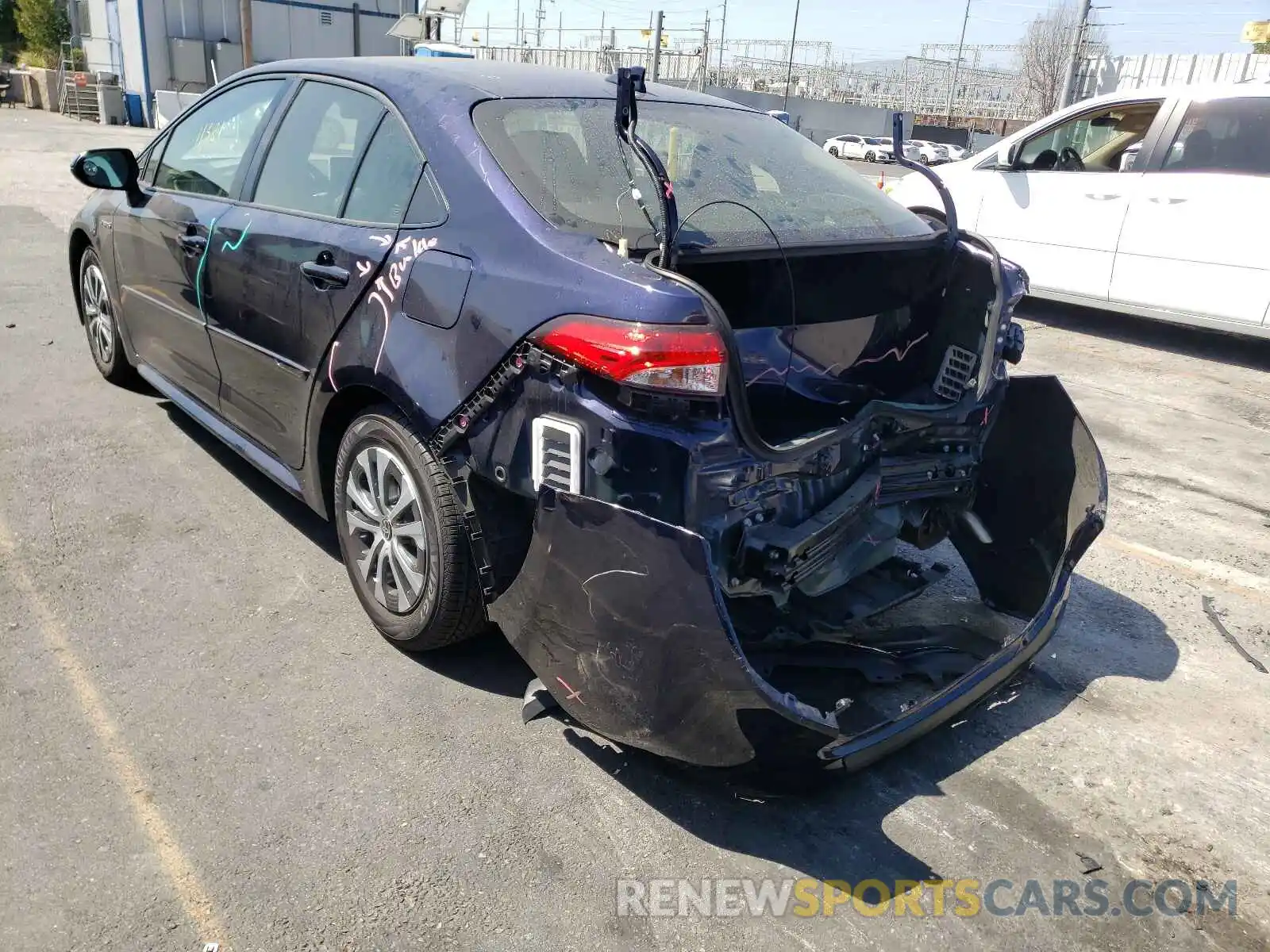 3 Photograph of a damaged car JTDEAMDE8MJ002840 TOYOTA COROLLA 2021