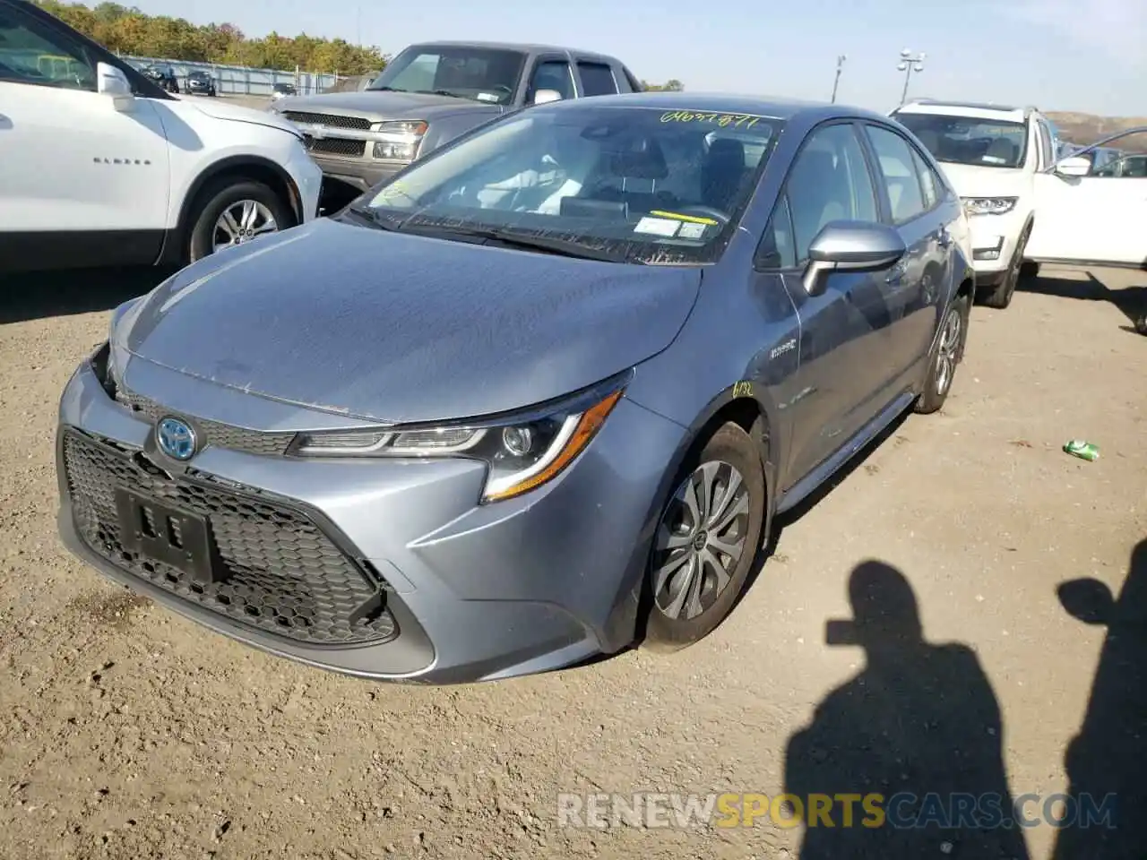 2 Photograph of a damaged car JTDEAMDE8MJ002868 TOYOTA COROLLA 2021