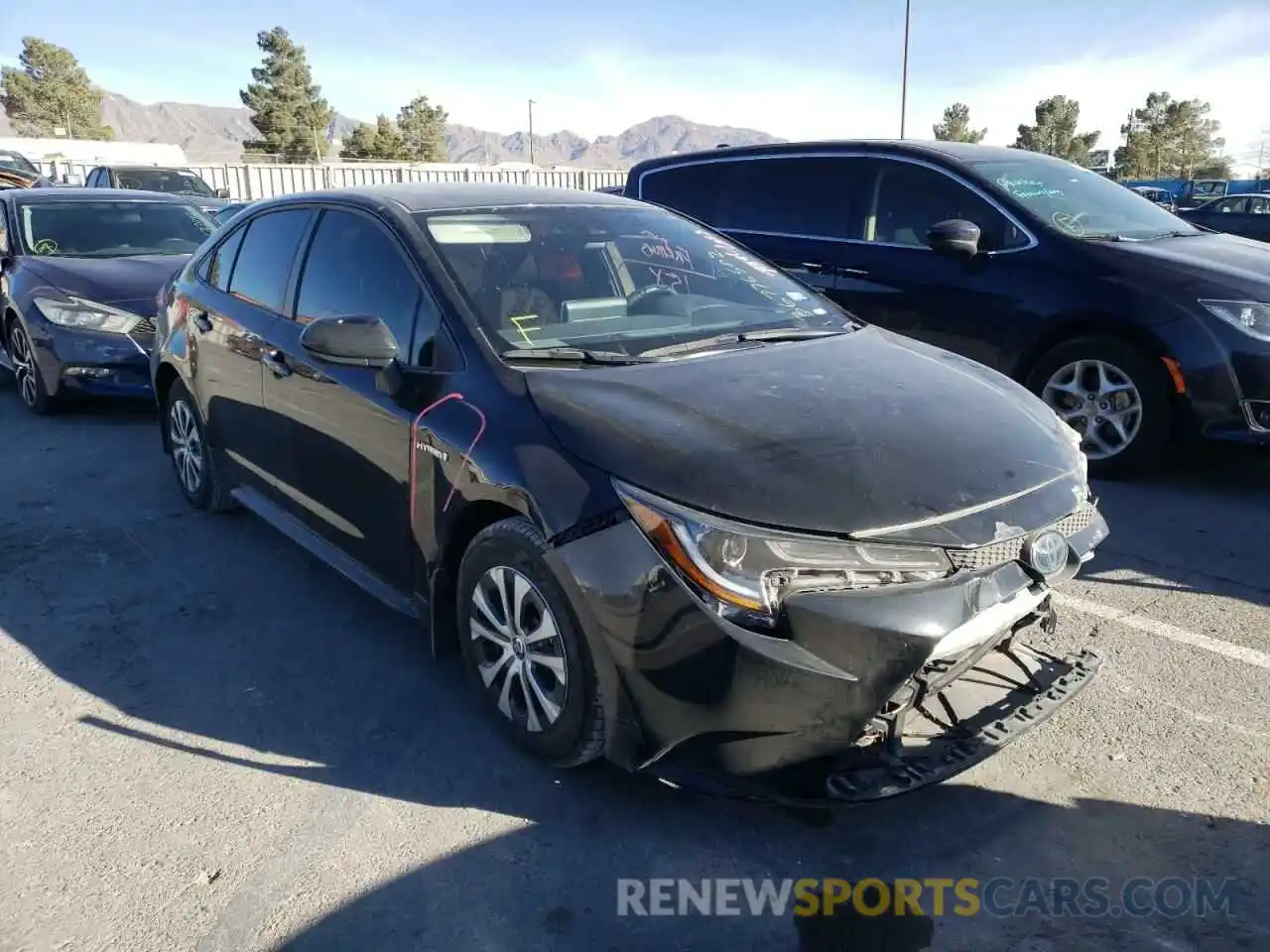 1 Photograph of a damaged car JTDEAMDE8MJ003065 TOYOTA COROLLA 2021