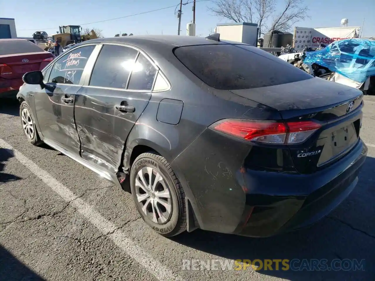 3 Photograph of a damaged car JTDEAMDE8MJ003065 TOYOTA COROLLA 2021