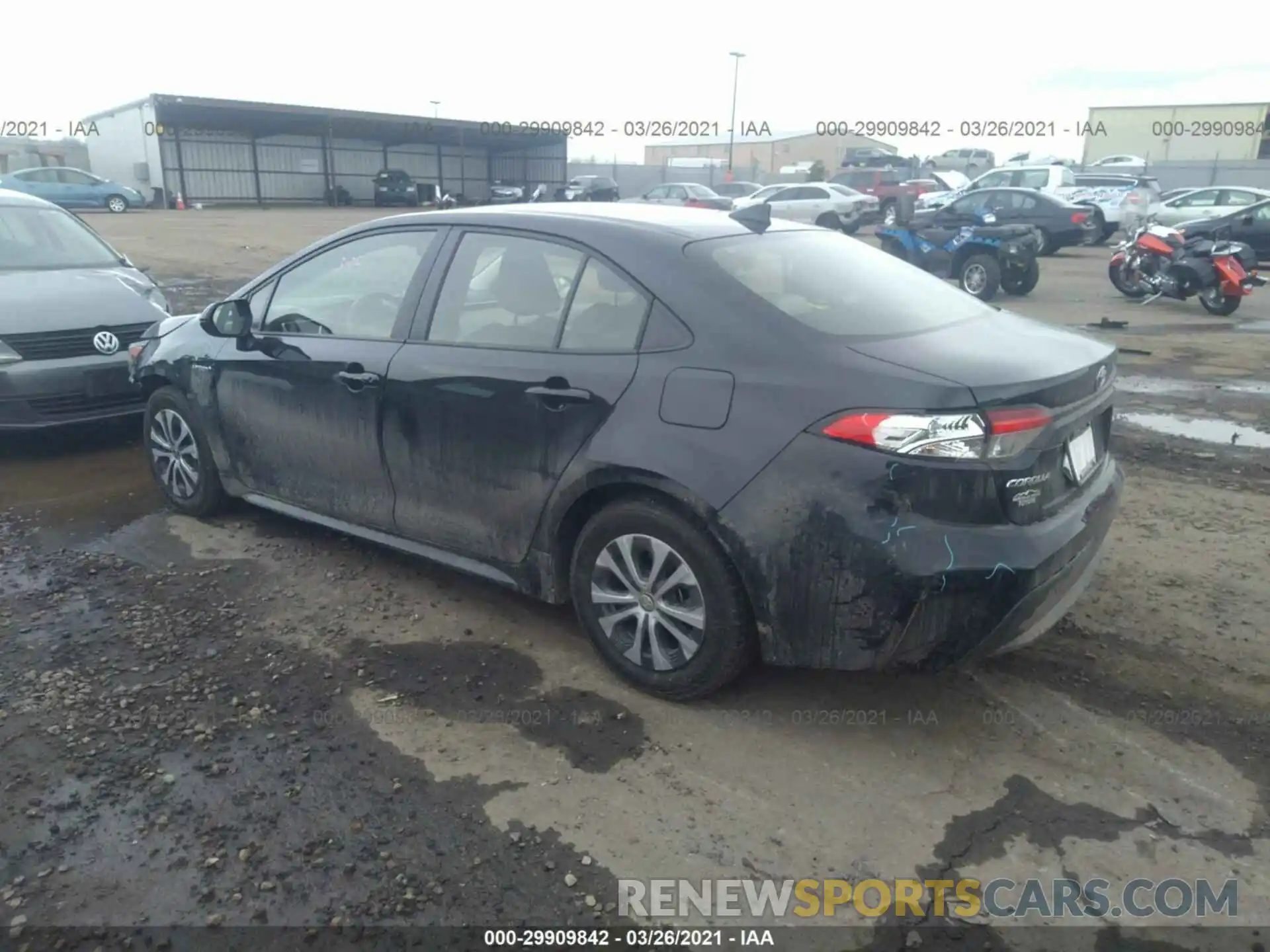 3 Photograph of a damaged car JTDEAMDE8MJ003938 TOYOTA COROLLA 2021