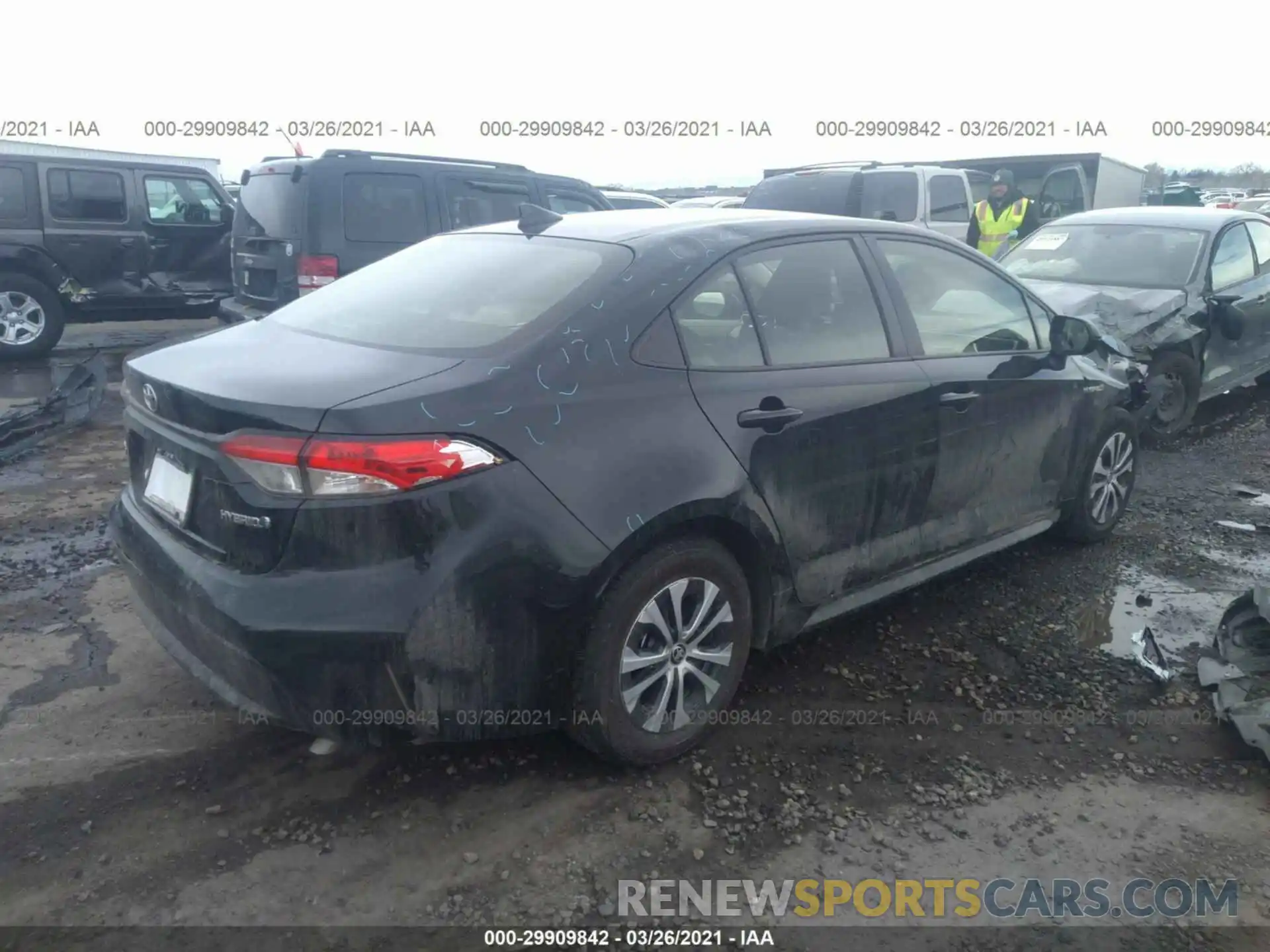 4 Photograph of a damaged car JTDEAMDE8MJ003938 TOYOTA COROLLA 2021