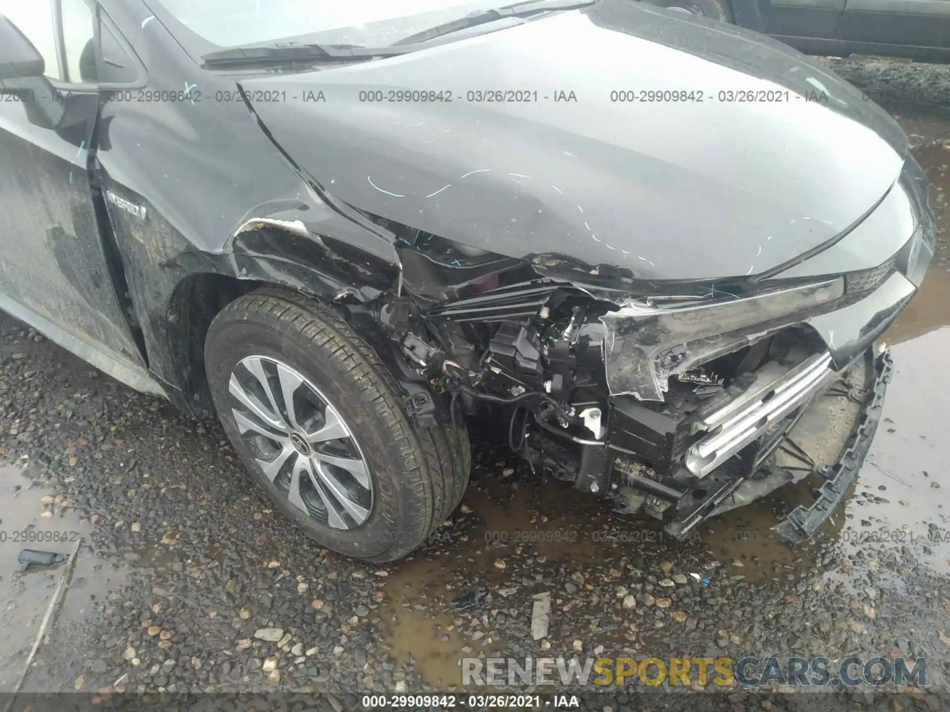 6 Photograph of a damaged car JTDEAMDE8MJ003938 TOYOTA COROLLA 2021