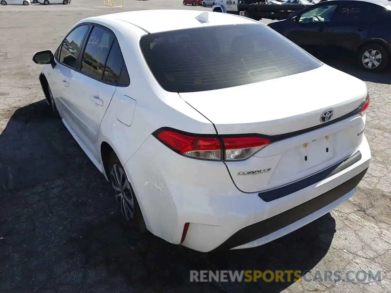 3 Photograph of a damaged car JTDEAMDE8MJ004071 TOYOTA COROLLA 2021