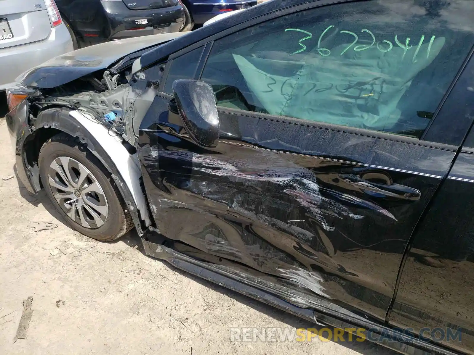 9 Photograph of a damaged car JTDEAMDE8MJ004393 TOYOTA COROLLA 2021