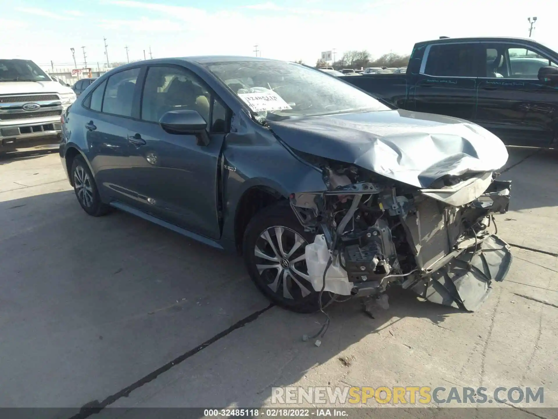 1 Photograph of a damaged car JTDEAMDE8MJ005091 TOYOTA COROLLA 2021