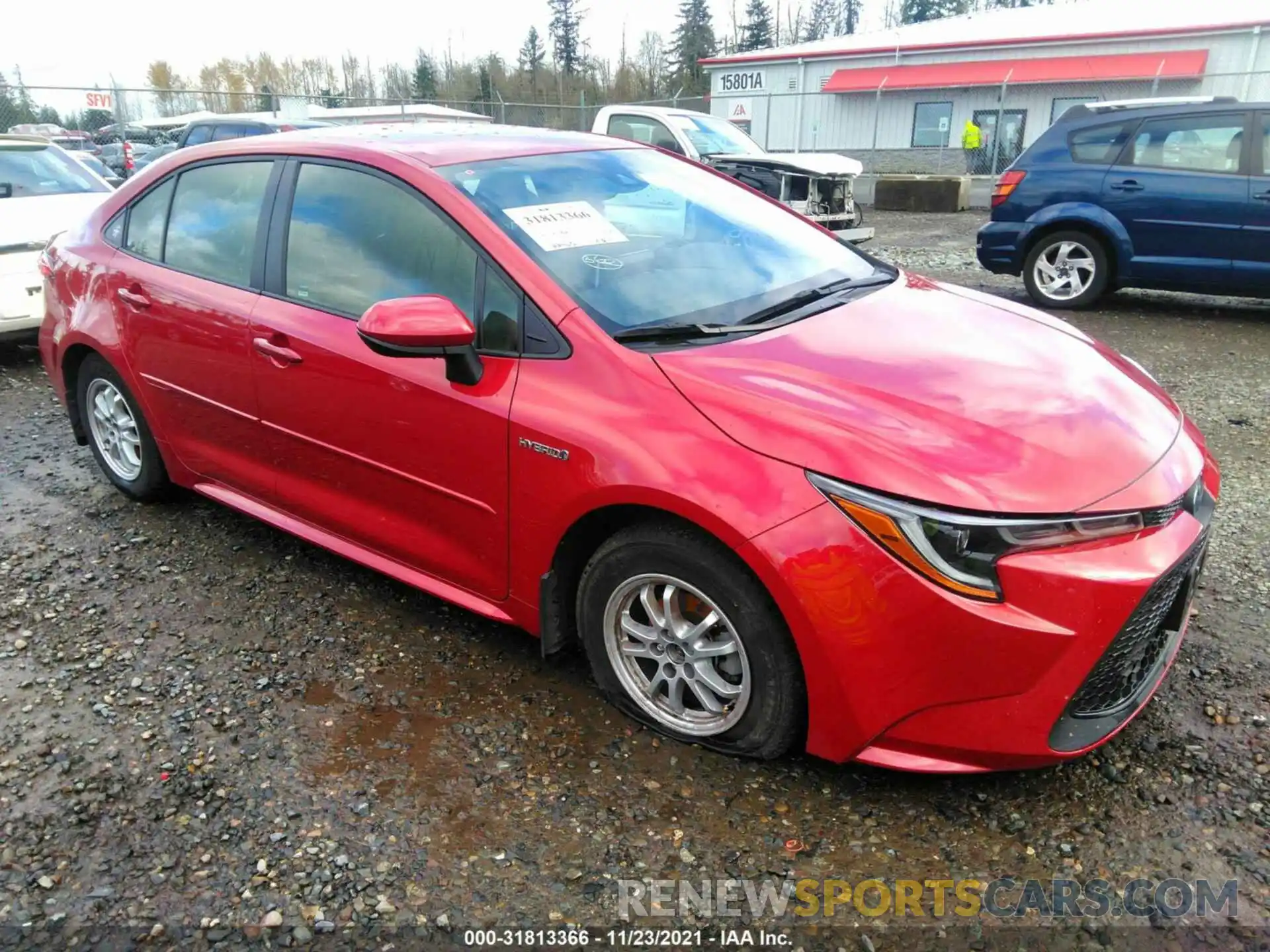 1 Photograph of a damaged car JTDEAMDE8MJ006080 TOYOTA COROLLA 2021