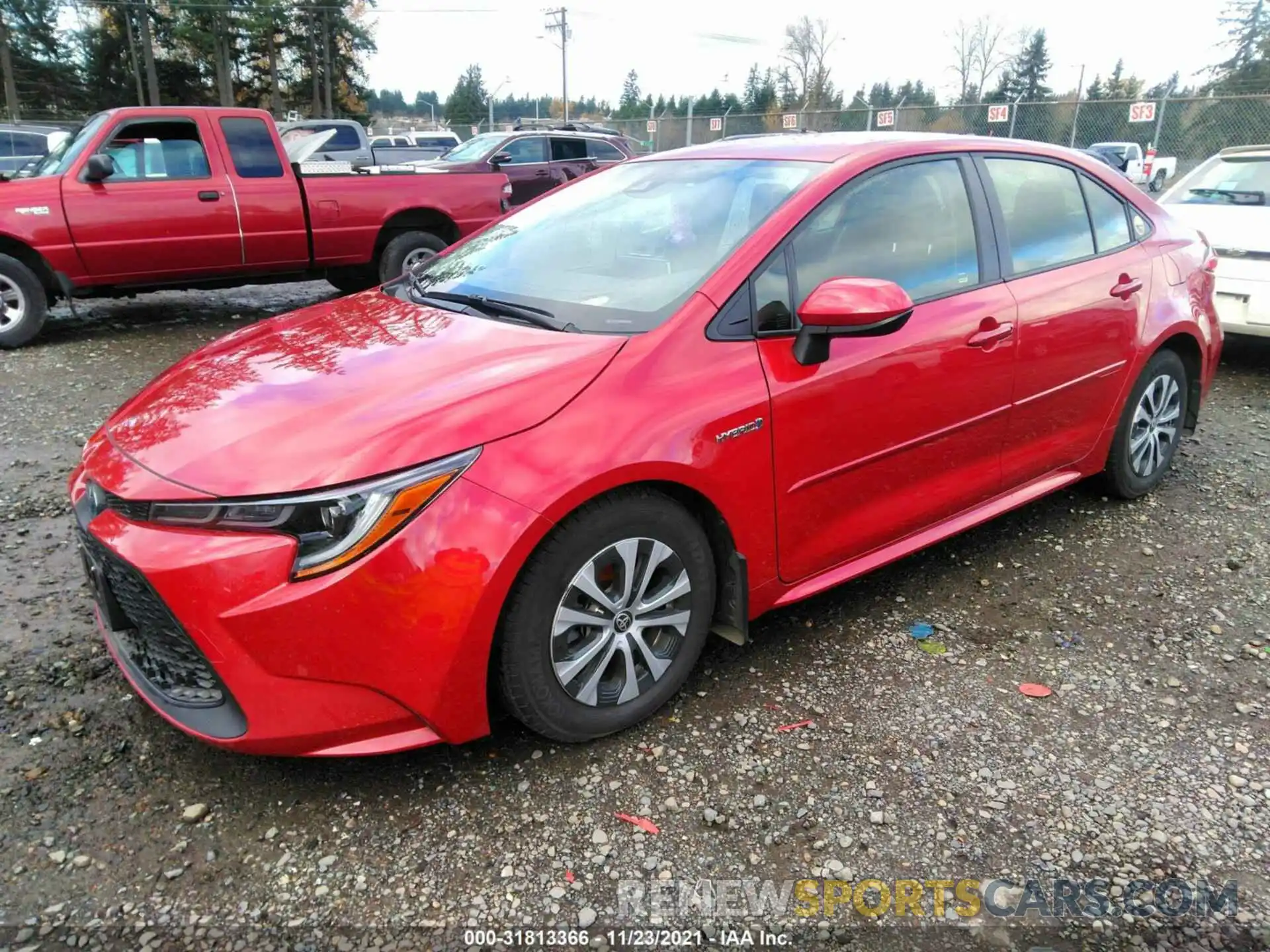 2 Photograph of a damaged car JTDEAMDE8MJ006080 TOYOTA COROLLA 2021