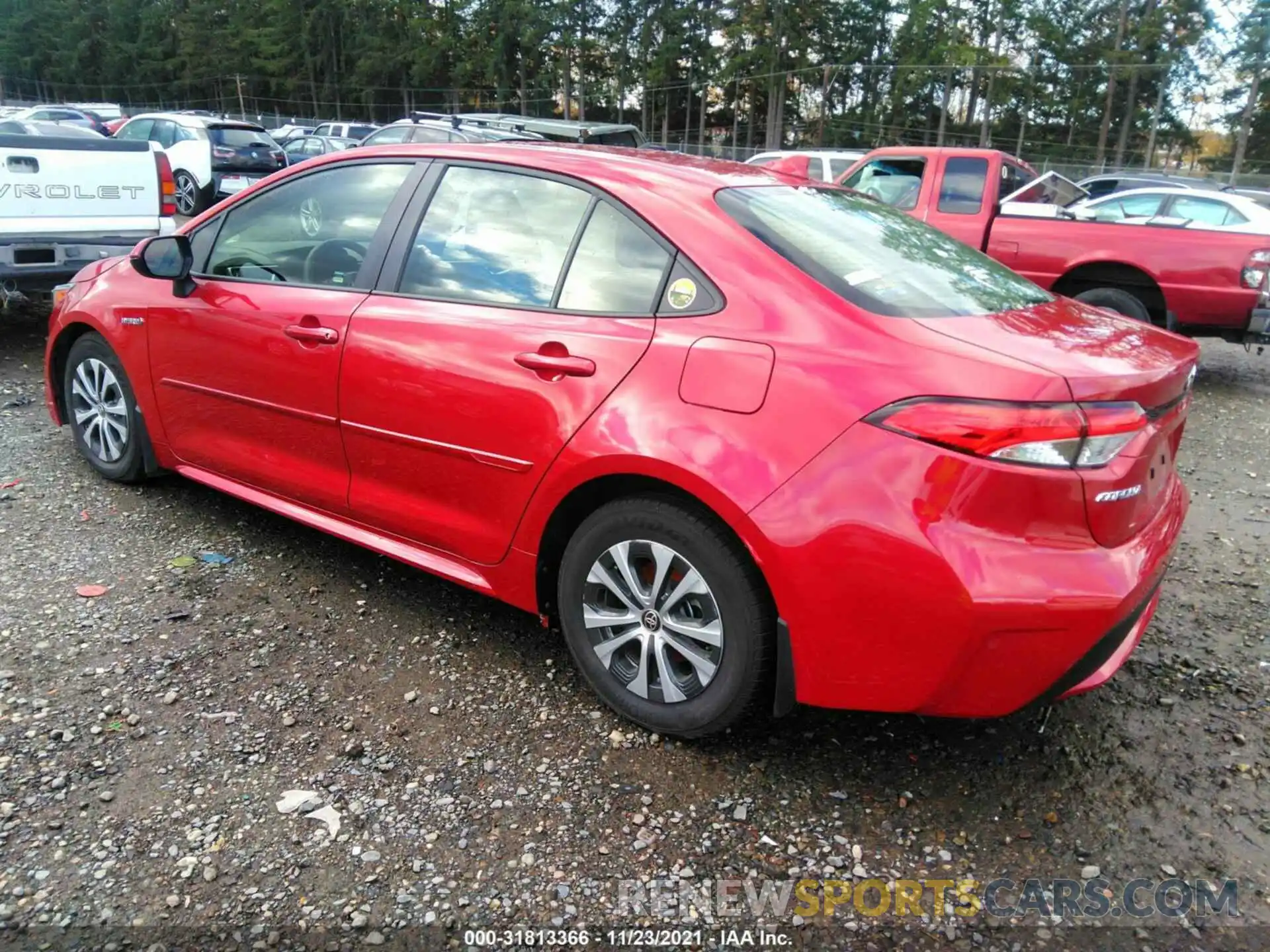 3 Photograph of a damaged car JTDEAMDE8MJ006080 TOYOTA COROLLA 2021