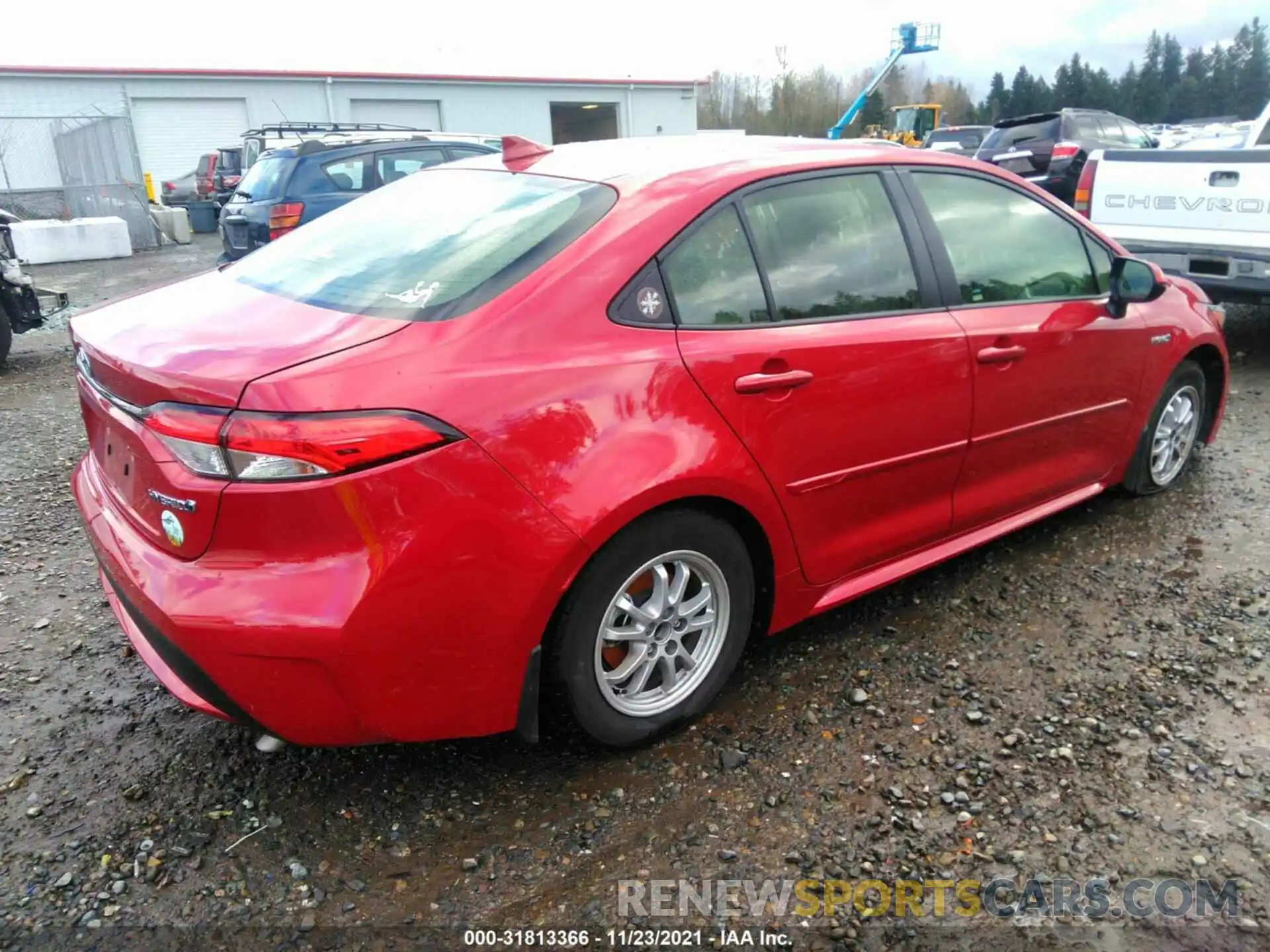 4 Photograph of a damaged car JTDEAMDE8MJ006080 TOYOTA COROLLA 2021