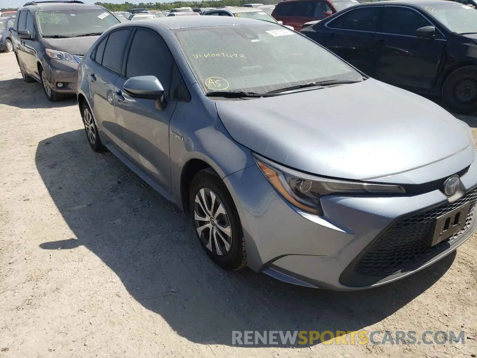 1 Photograph of a damaged car JTDEAMDE8MJ007472 TOYOTA COROLLA 2021