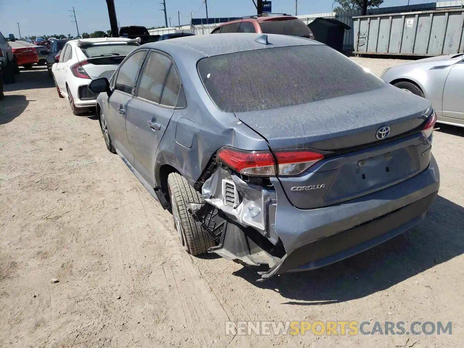 3 Photograph of a damaged car JTDEAMDE8MJ007472 TOYOTA COROLLA 2021