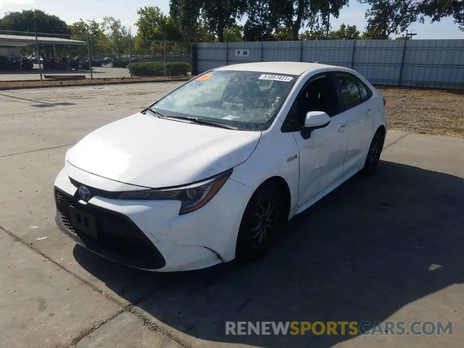 2 Photograph of a damaged car JTDEAMDE8MJ008699 TOYOTA COROLLA 2021