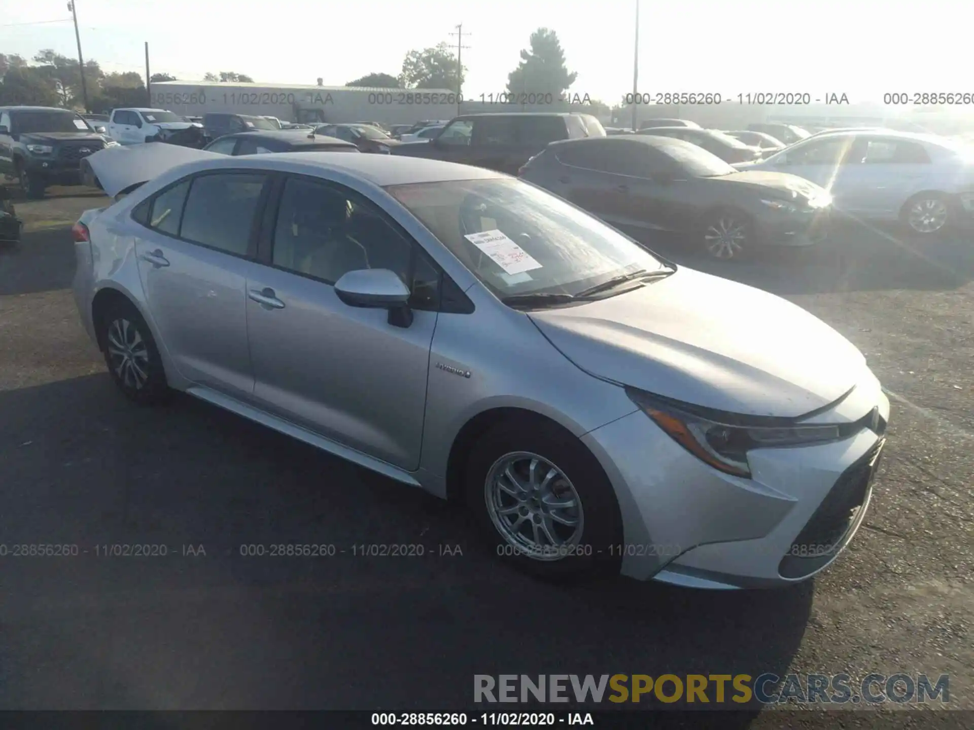 1 Photograph of a damaged car JTDEAMDE8MJ009626 TOYOTA COROLLA 2021