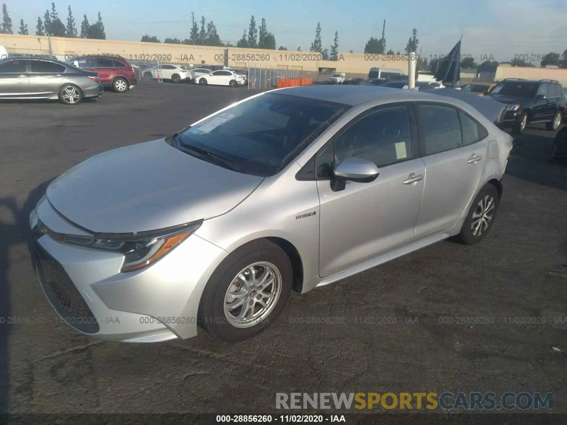 2 Photograph of a damaged car JTDEAMDE8MJ009626 TOYOTA COROLLA 2021