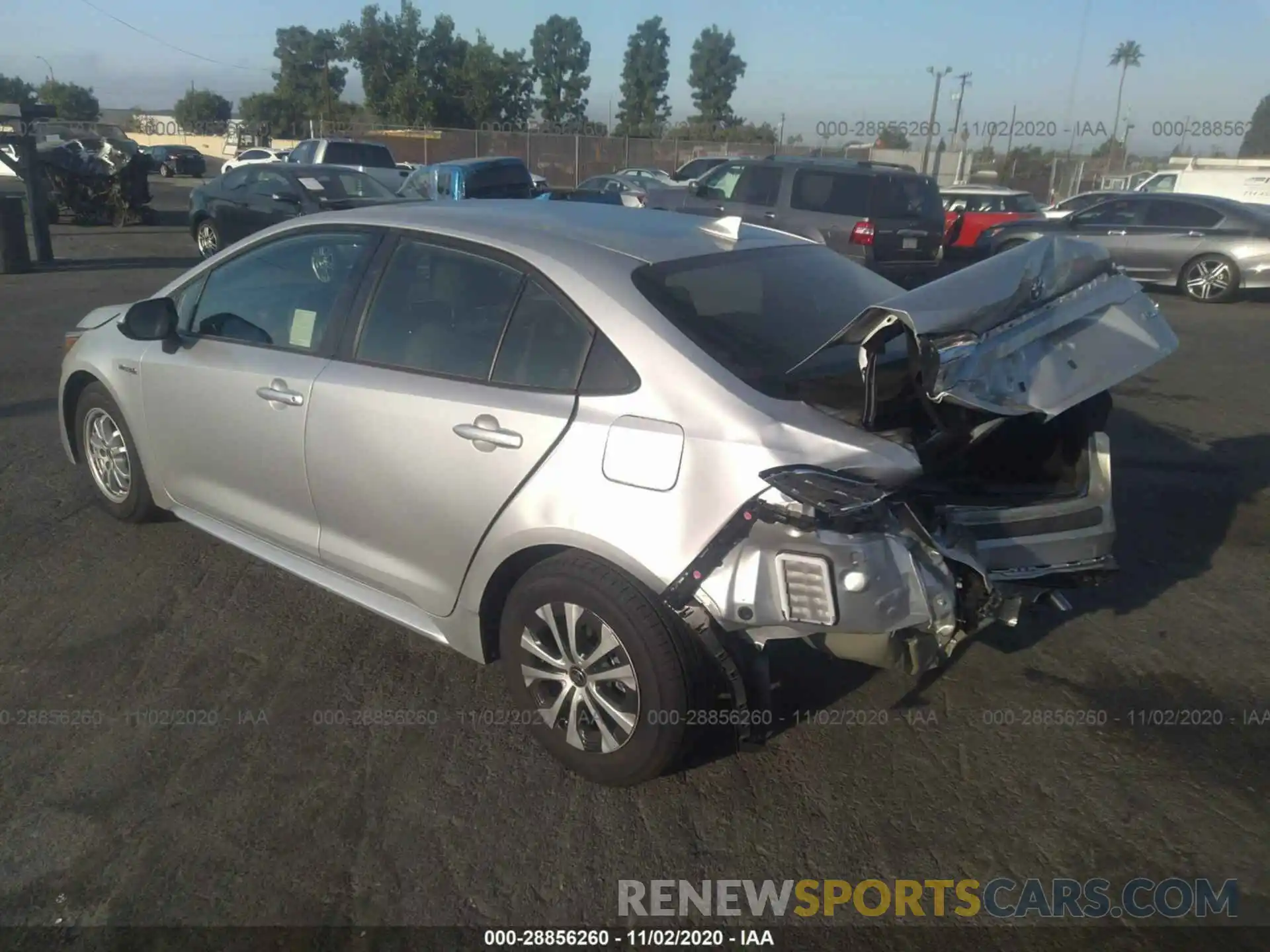 3 Photograph of a damaged car JTDEAMDE8MJ009626 TOYOTA COROLLA 2021