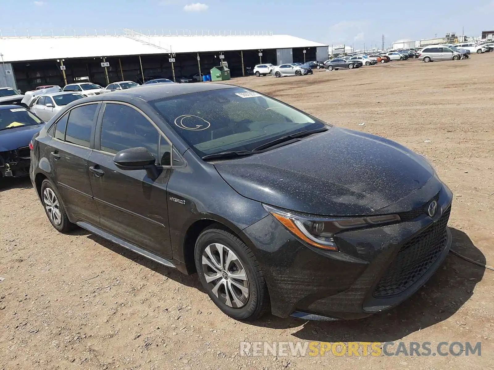 1 Photograph of a damaged car JTDEAMDE8MJ009819 TOYOTA COROLLA 2021