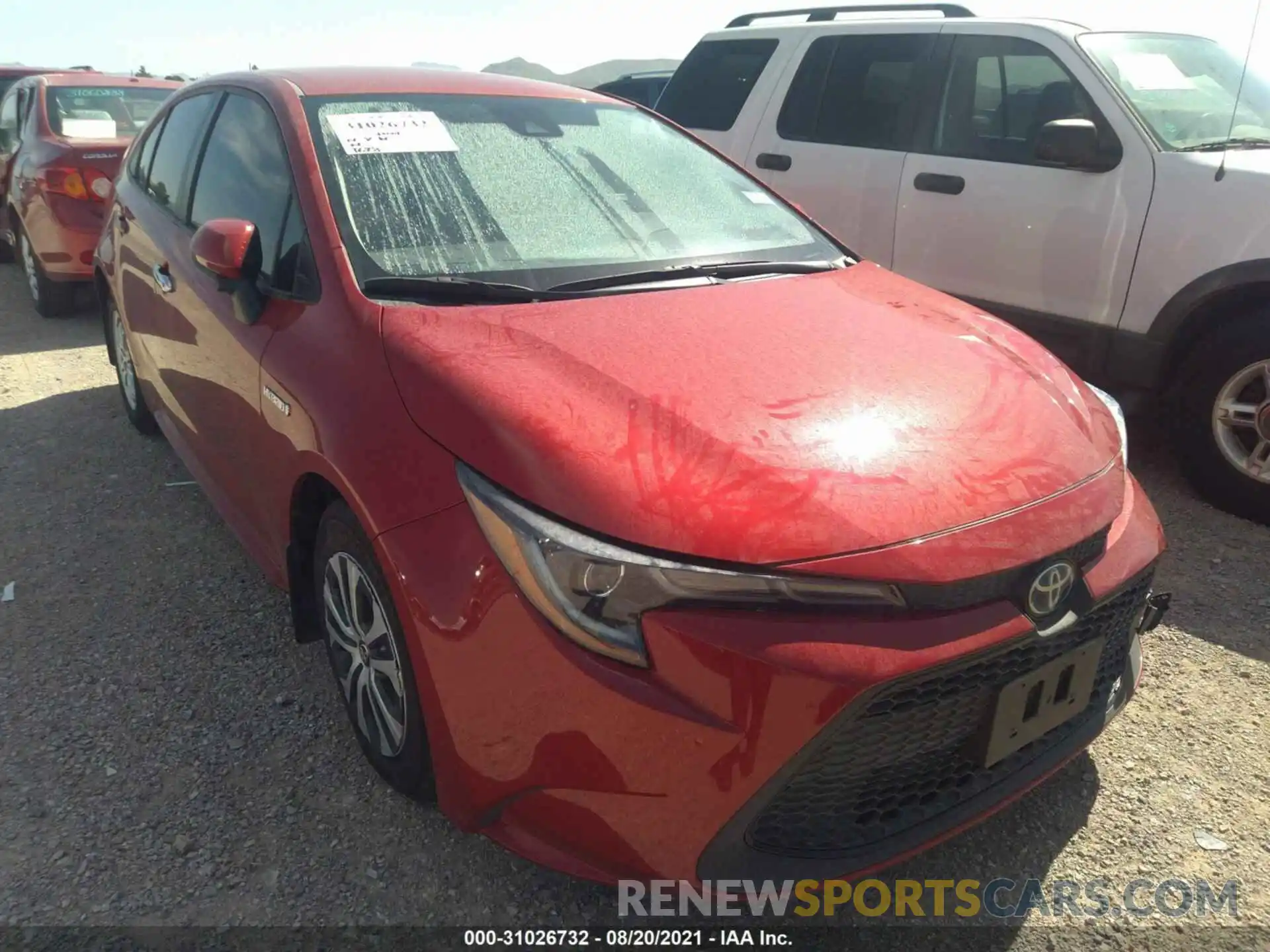 1 Photograph of a damaged car JTDEAMDE8MJ010436 TOYOTA COROLLA 2021