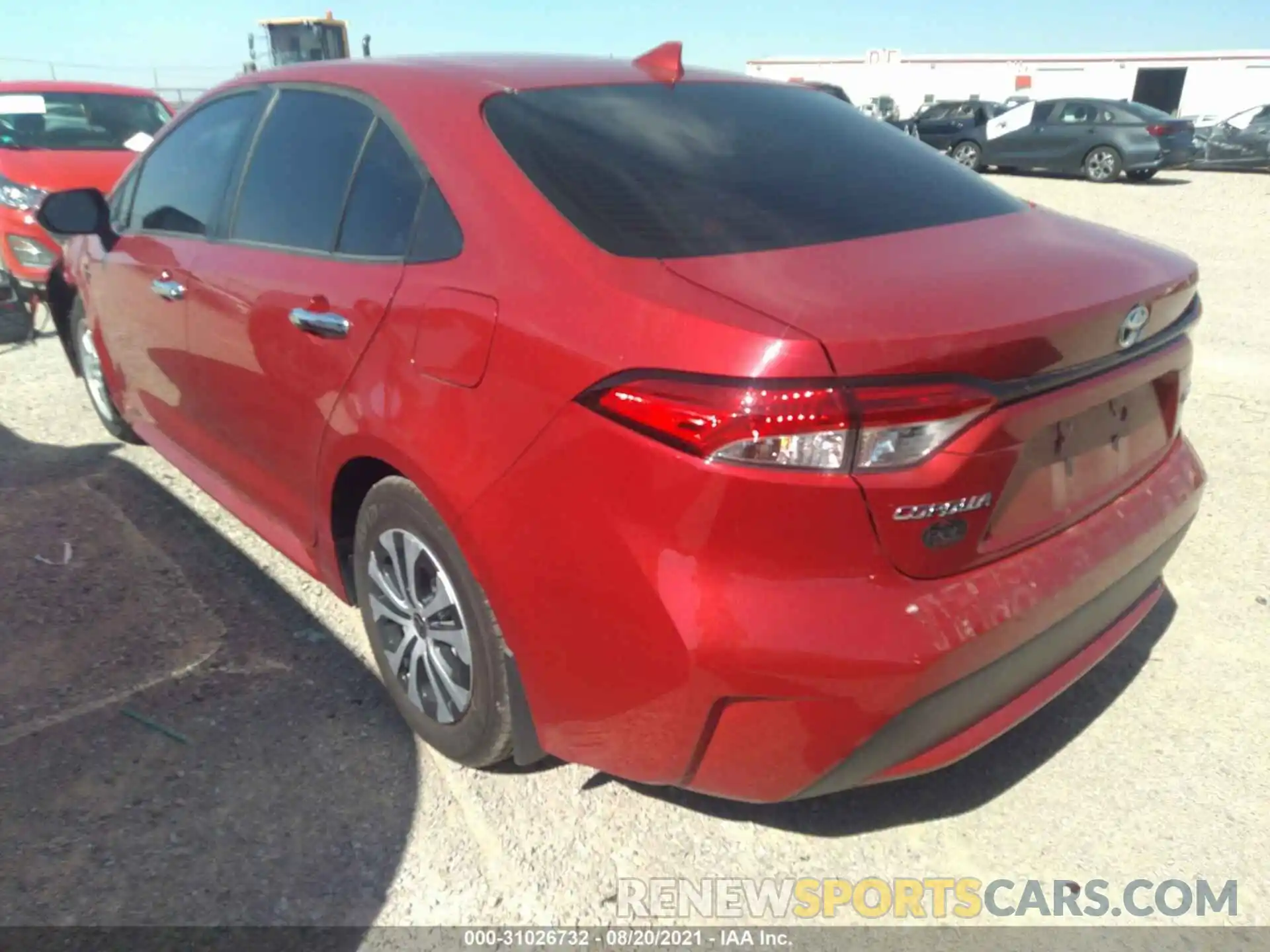 3 Photograph of a damaged car JTDEAMDE8MJ010436 TOYOTA COROLLA 2021