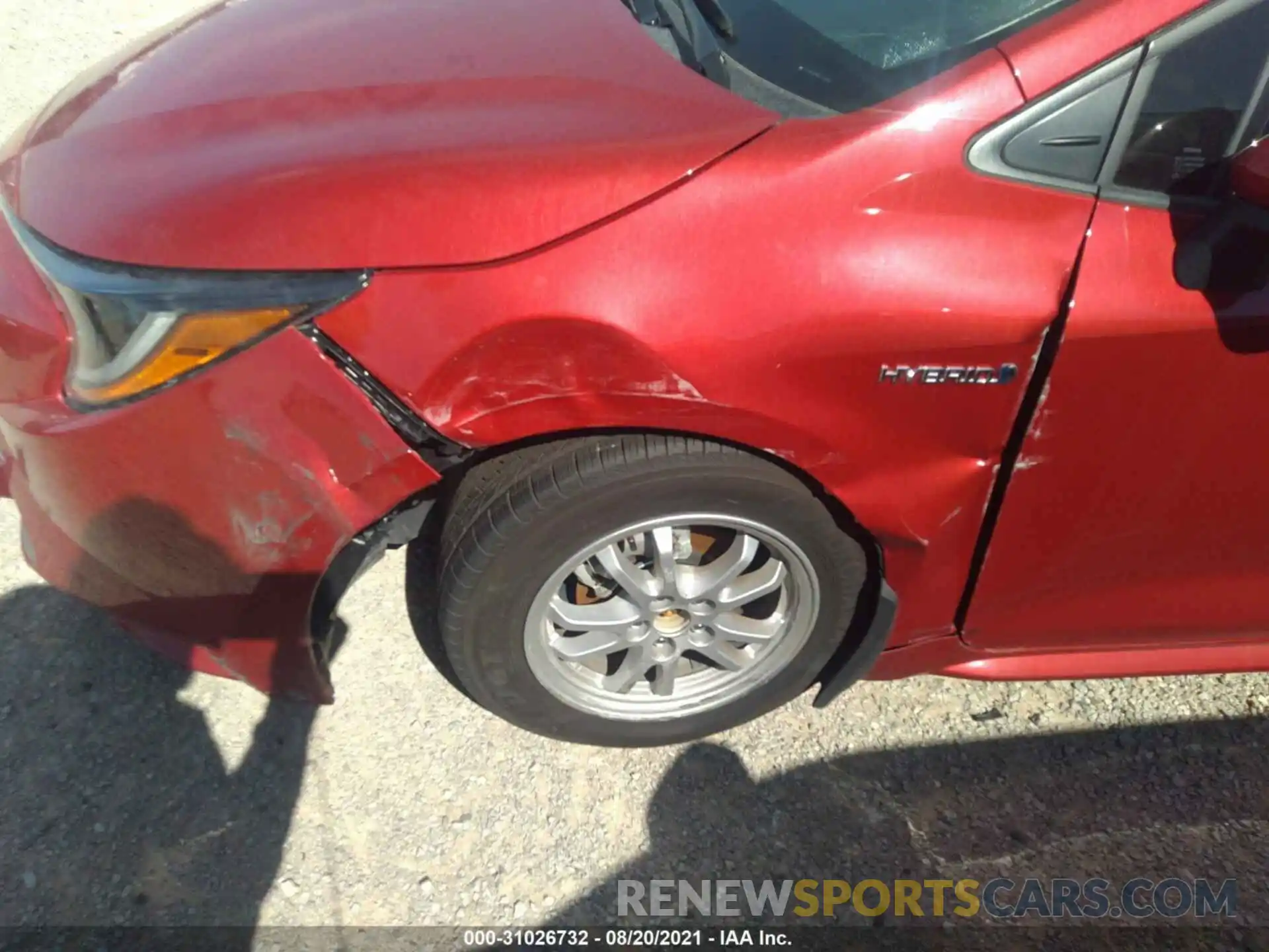 6 Photograph of a damaged car JTDEAMDE8MJ010436 TOYOTA COROLLA 2021