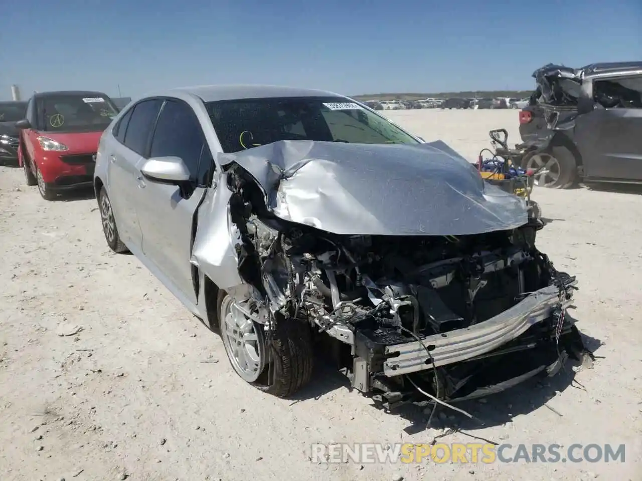 1 Photograph of a damaged car JTDEAMDE8MJ013174 TOYOTA COROLLA 2021