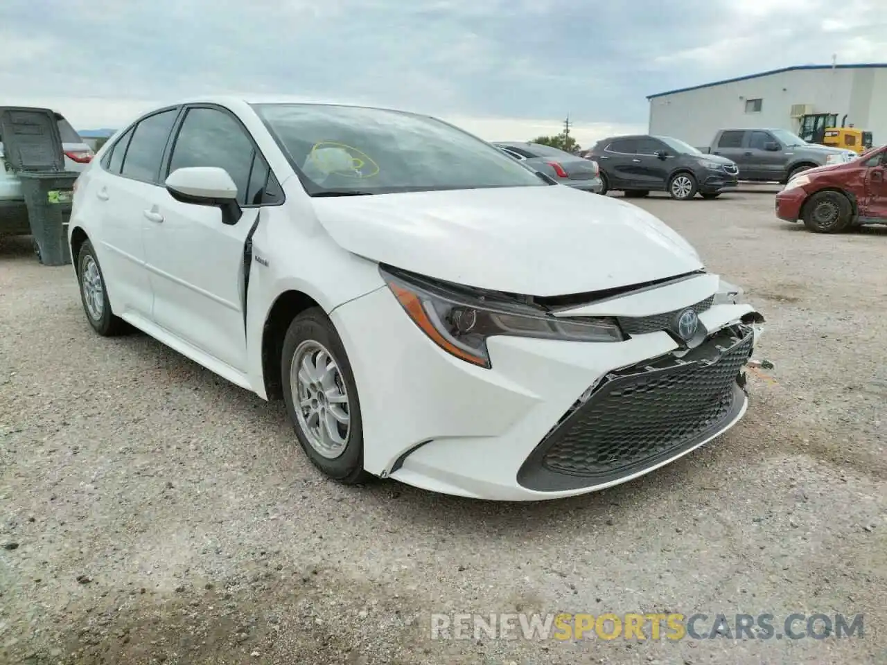 1 Photograph of a damaged car JTDEAMDE8MJ013224 TOYOTA COROLLA 2021