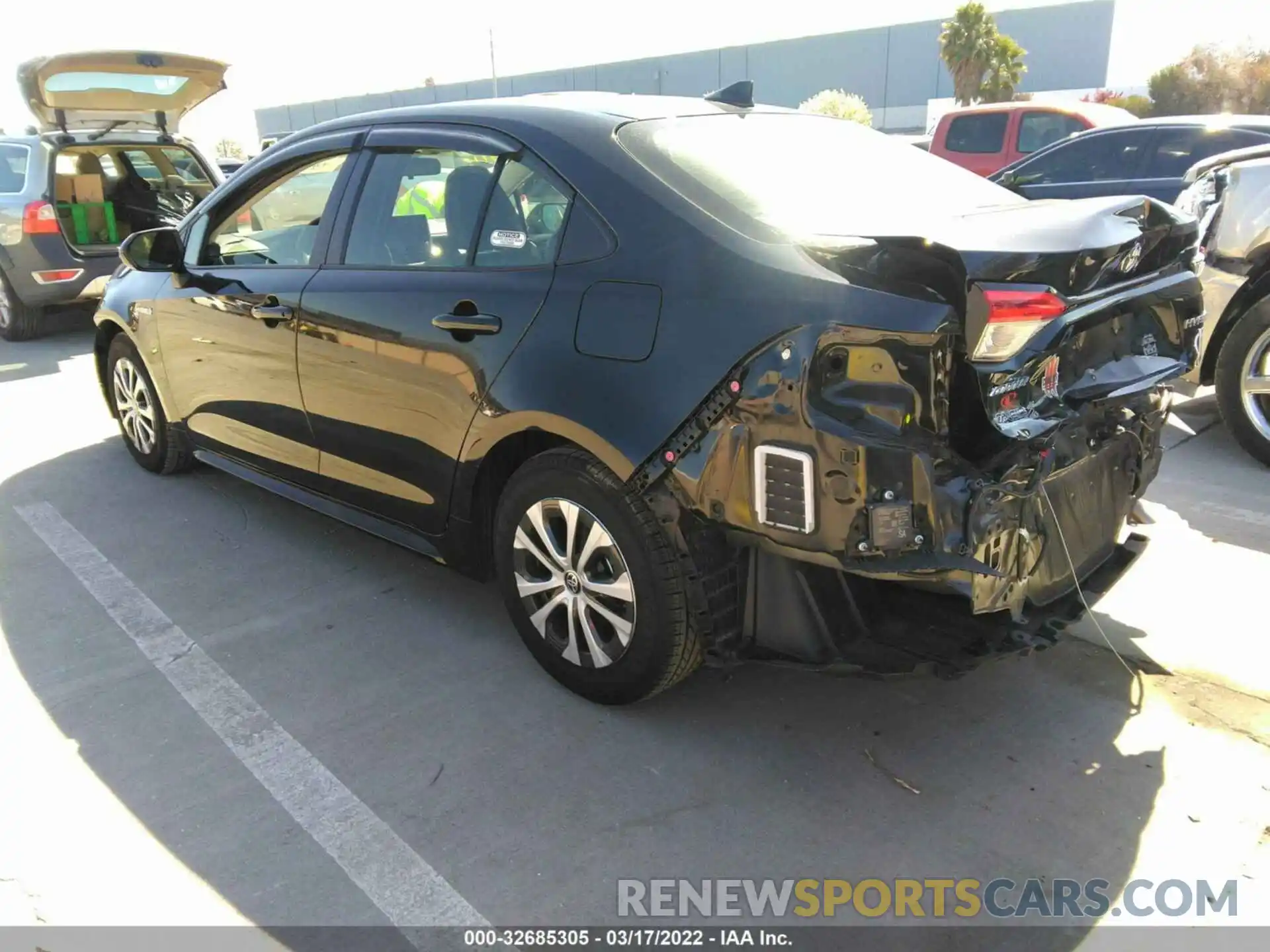 3 Photograph of a damaged car JTDEAMDE8MJ013630 TOYOTA COROLLA 2021