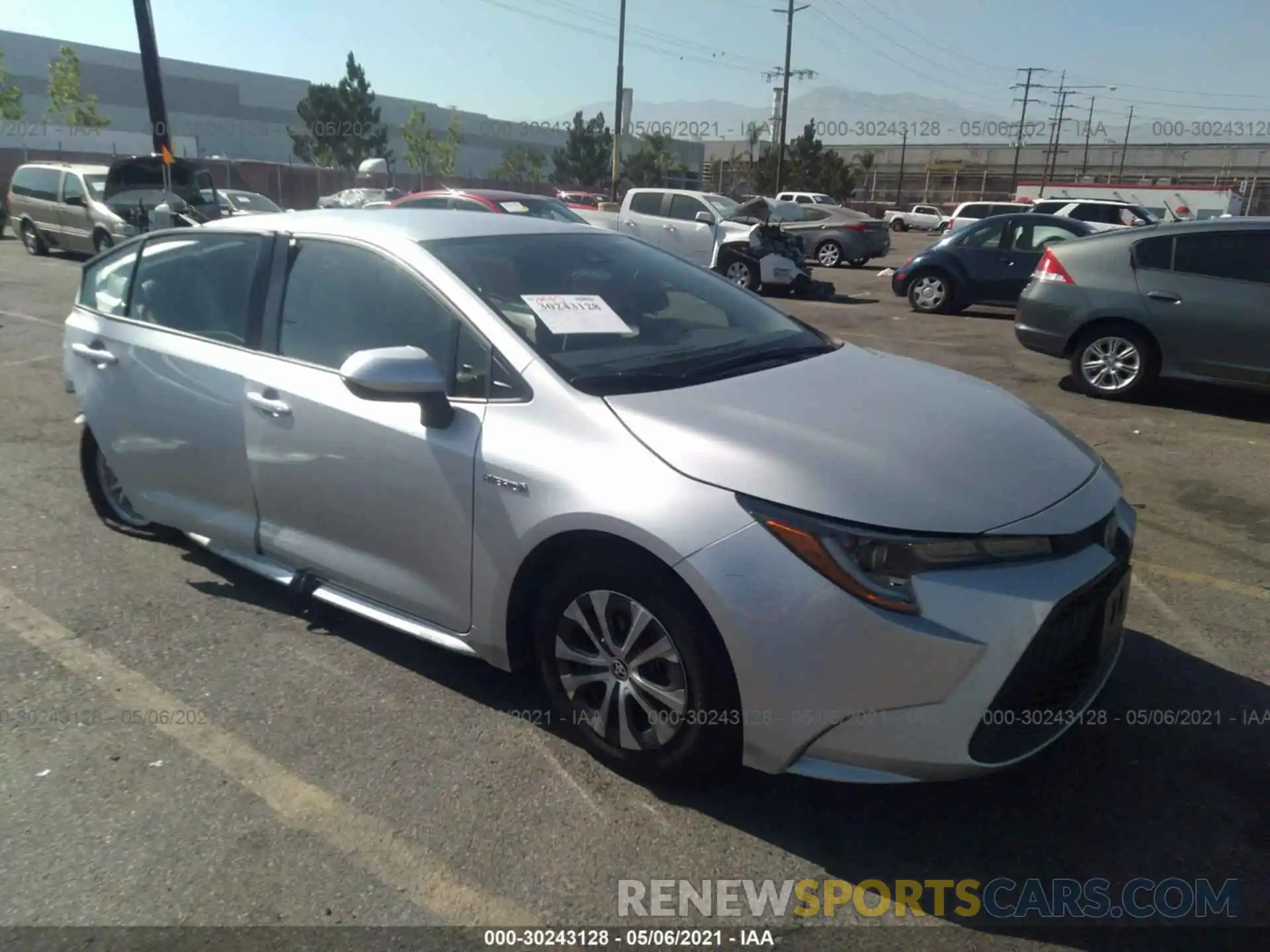 1 Photograph of a damaged car JTDEAMDE8MJ013983 TOYOTA COROLLA 2021