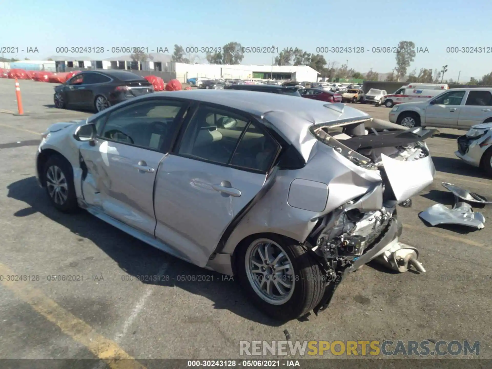 3 Photograph of a damaged car JTDEAMDE8MJ013983 TOYOTA COROLLA 2021