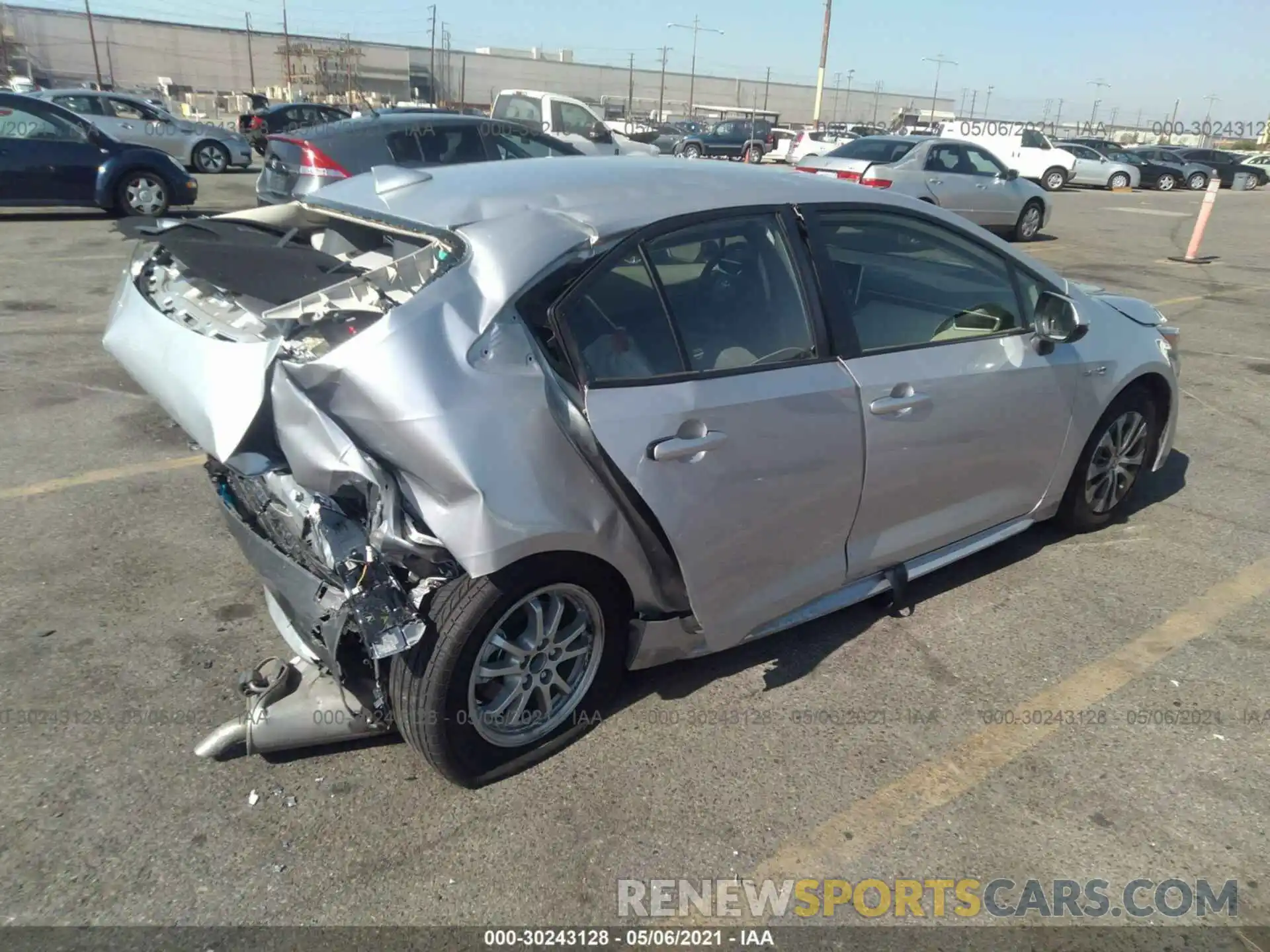 4 Photograph of a damaged car JTDEAMDE8MJ013983 TOYOTA COROLLA 2021