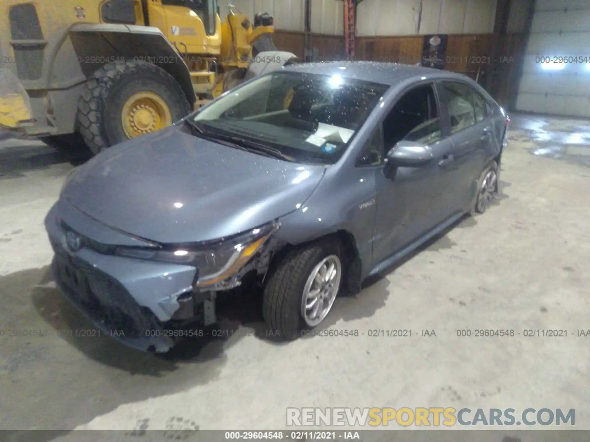 2 Photograph of a damaged car JTDEAMDE8MJ014440 TOYOTA COROLLA 2021