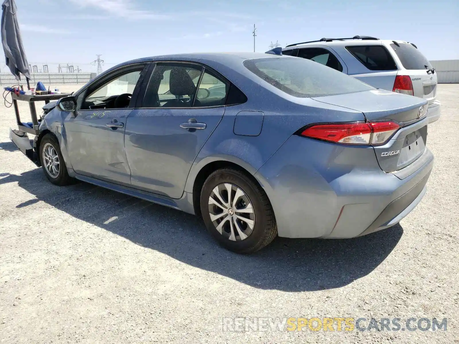 3 Photograph of a damaged car JTDEAMDE8MJ015281 TOYOTA COROLLA 2021