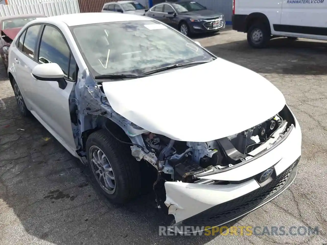 1 Photograph of a damaged car JTDEAMDE8MJ015992 TOYOTA COROLLA 2021