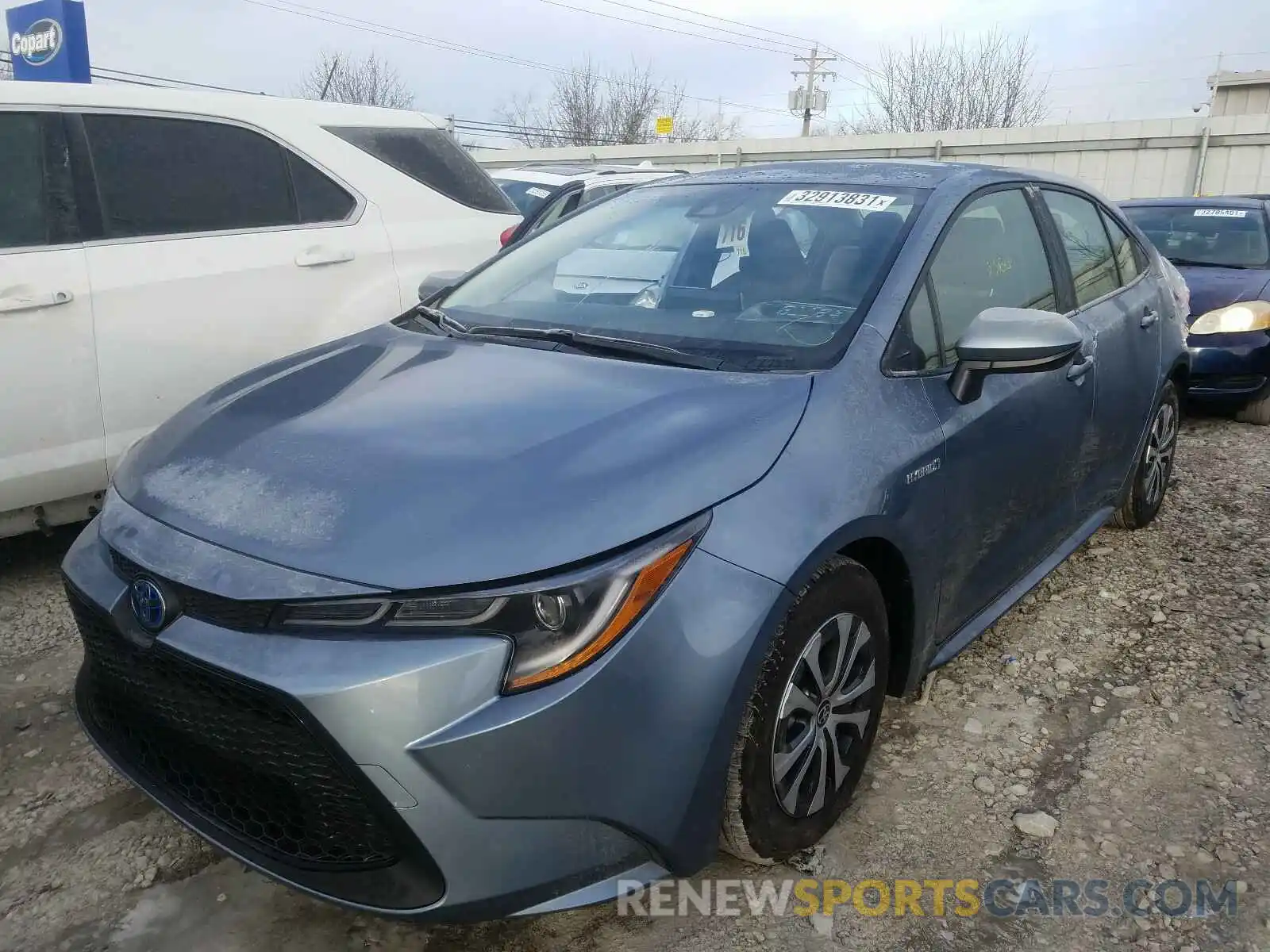 2 Photograph of a damaged car JTDEAMDE8MJ016172 TOYOTA COROLLA 2021