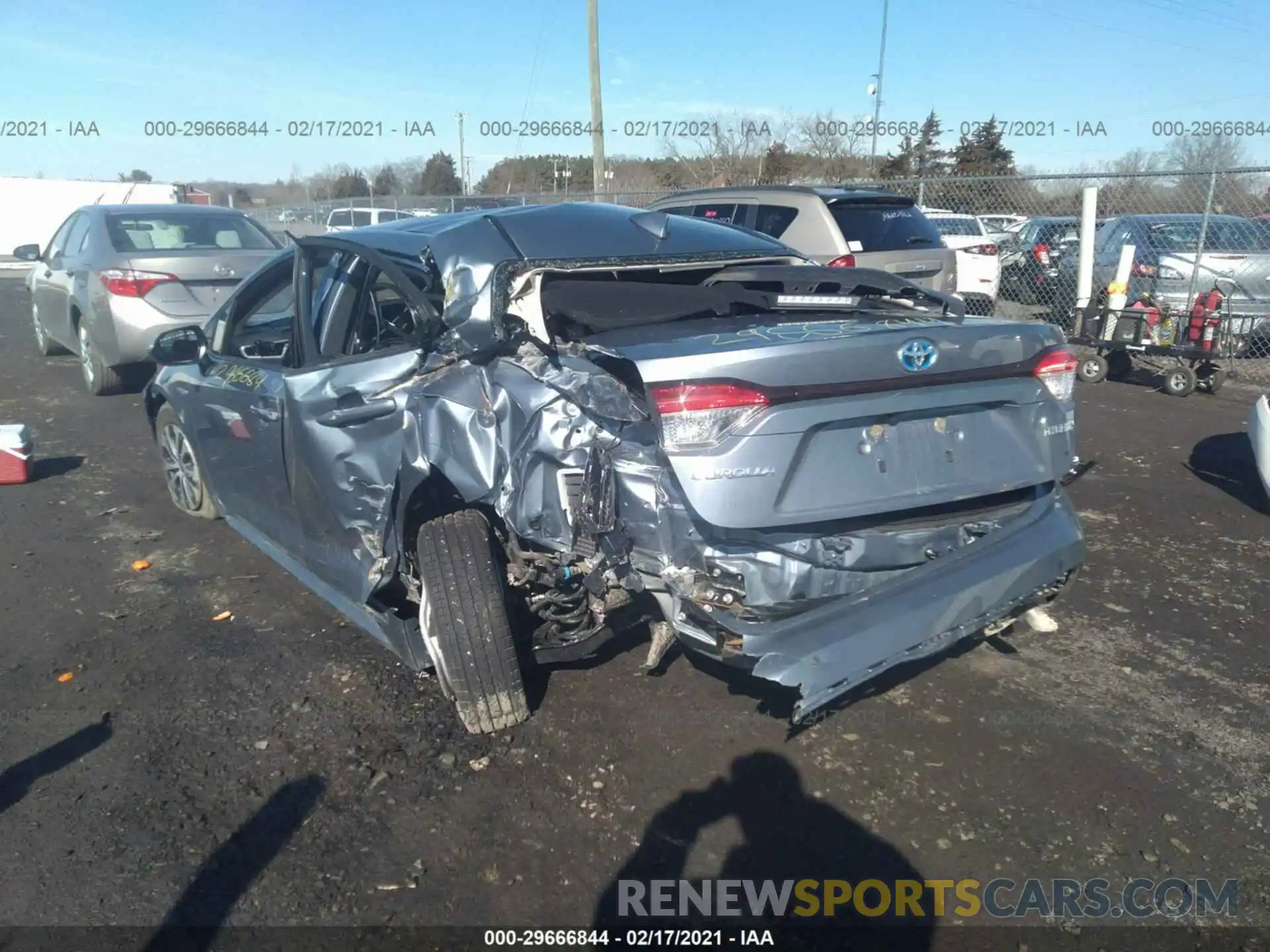 6 Photograph of a damaged car JTDEAMDE8MJ018312 TOYOTA COROLLA 2021