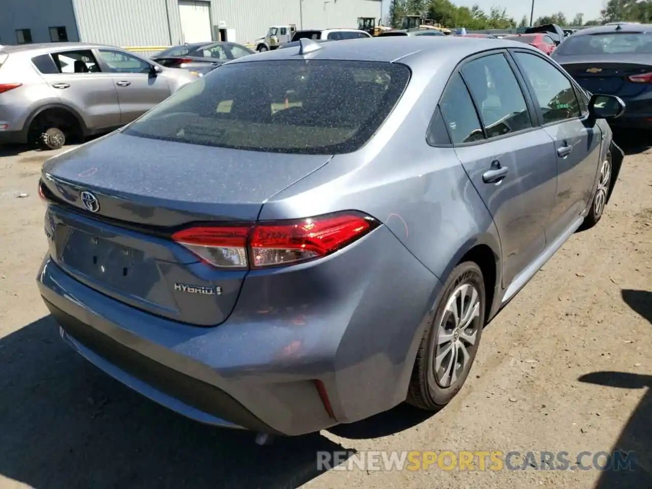 4 Photograph of a damaged car JTDEAMDE8MJ019380 TOYOTA COROLLA 2021