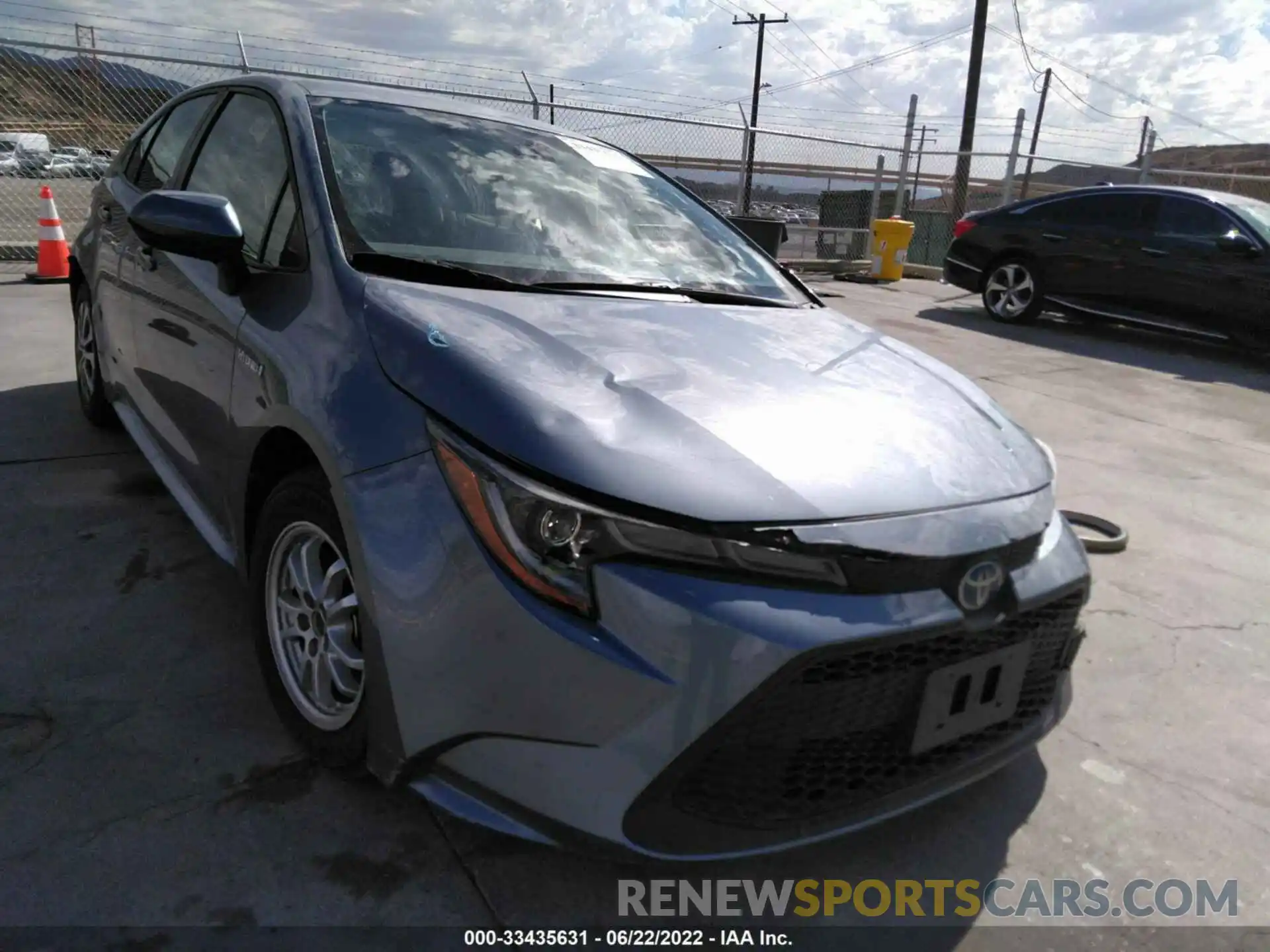 1 Photograph of a damaged car JTDEAMDE8MJ019623 TOYOTA COROLLA 2021