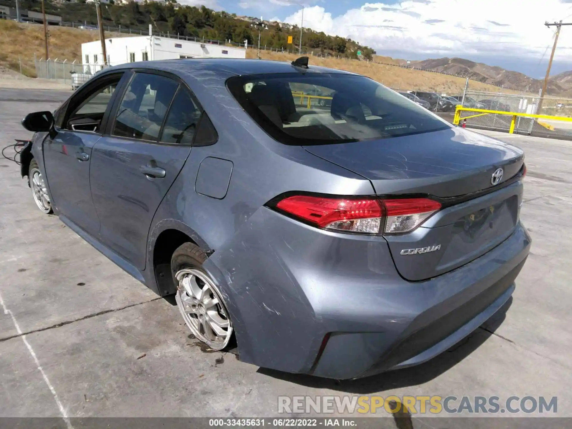 3 Photograph of a damaged car JTDEAMDE8MJ019623 TOYOTA COROLLA 2021