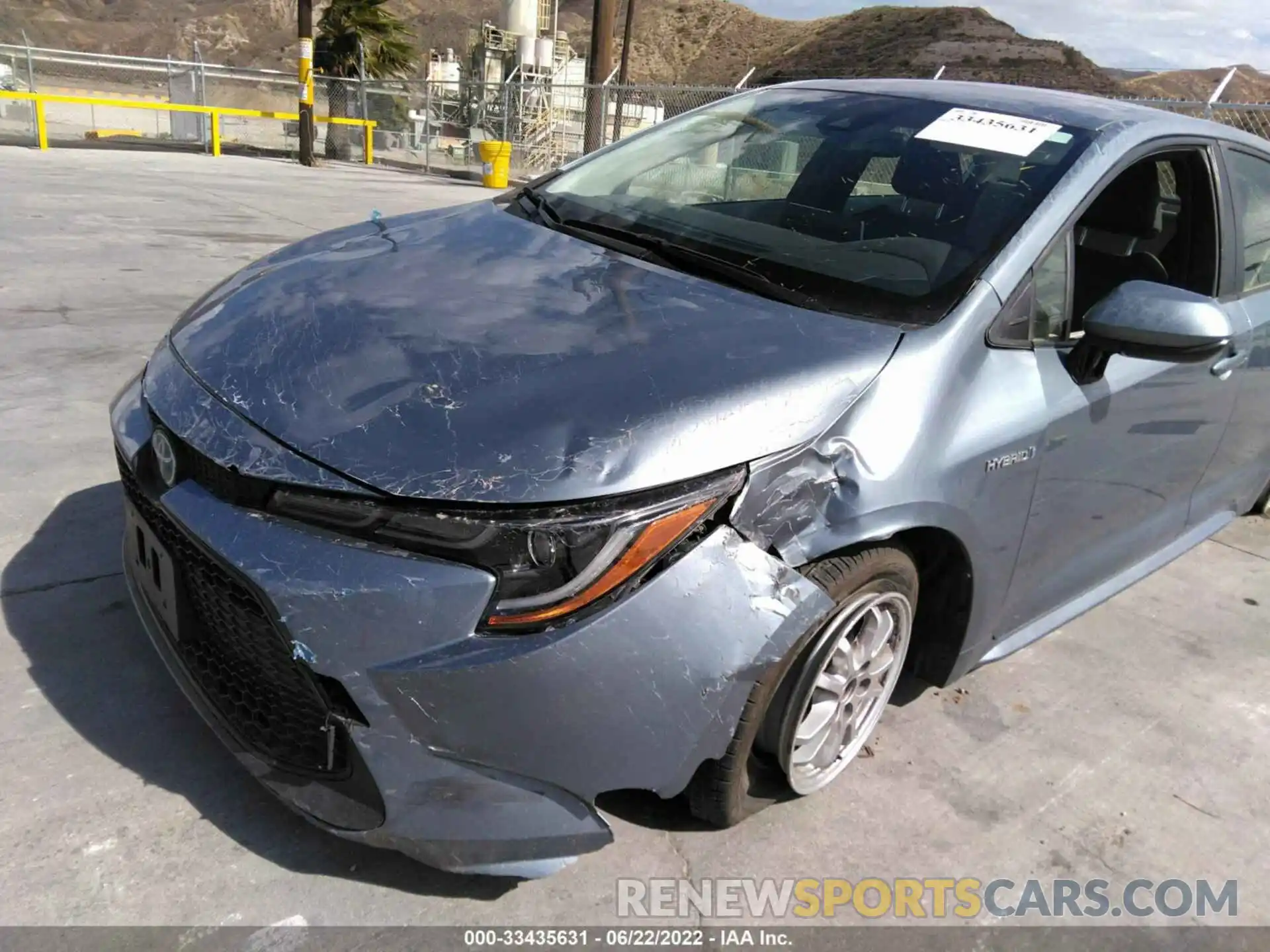 6 Photograph of a damaged car JTDEAMDE8MJ019623 TOYOTA COROLLA 2021