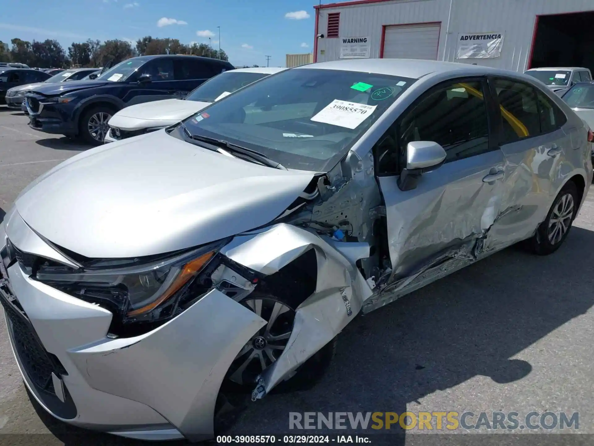 6 Photograph of a damaged car JTDEAMDE8MJ020710 TOYOTA COROLLA 2021