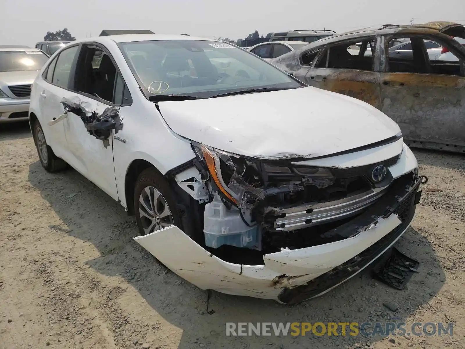 1 Photograph of a damaged car JTDEAMDE8MJ022988 TOYOTA COROLLA 2021