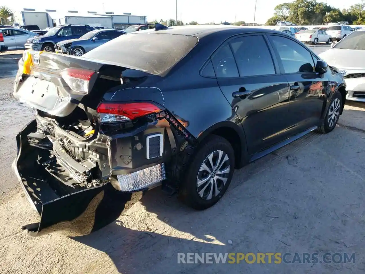 4 Photograph of a damaged car JTDEAMDE8MJ022991 TOYOTA COROLLA 2021