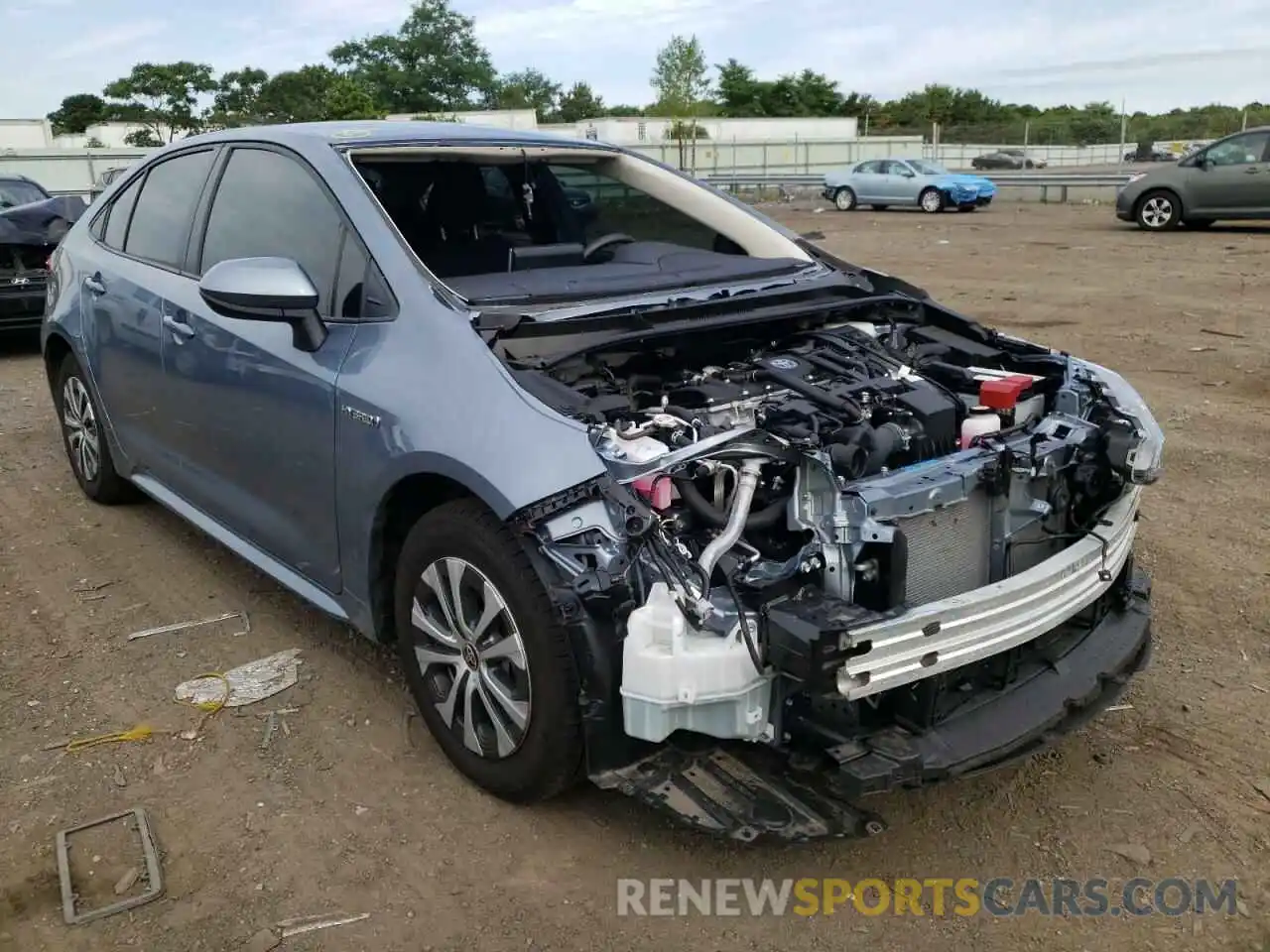 1 Photograph of a damaged car JTDEAMDE8MJ023302 TOYOTA COROLLA 2021