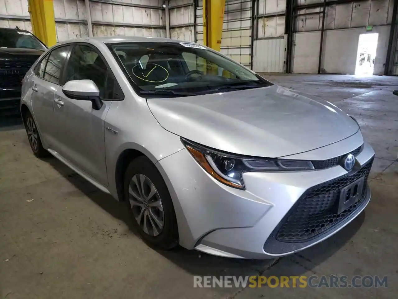 1 Photograph of a damaged car JTDEAMDE8MJ025339 TOYOTA COROLLA 2021