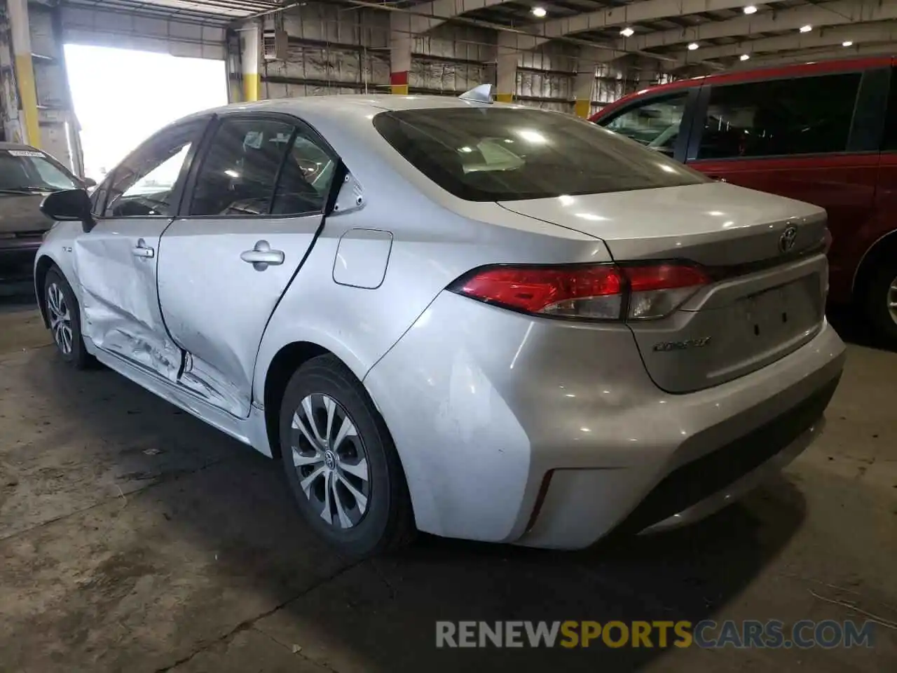 3 Photograph of a damaged car JTDEAMDE8MJ025339 TOYOTA COROLLA 2021