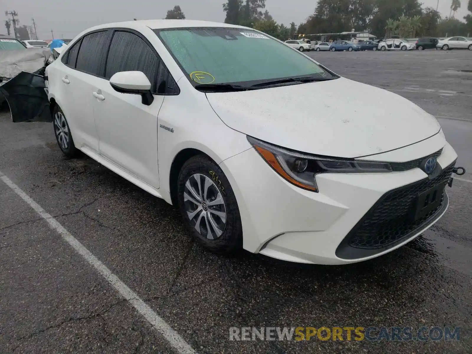 1 Photograph of a damaged car JTDEAMDE8MJ026975 TOYOTA COROLLA 2021