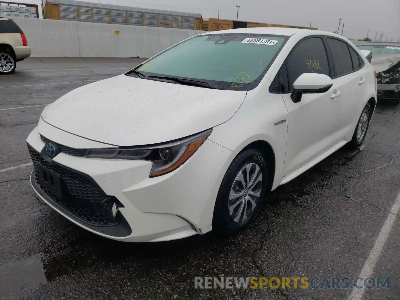 2 Photograph of a damaged car JTDEAMDE8MJ026975 TOYOTA COROLLA 2021