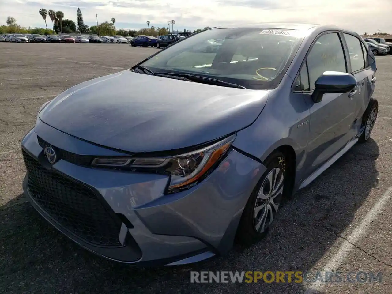 2 Photograph of a damaged car JTDEAMDE8MJ027818 TOYOTA COROLLA 2021